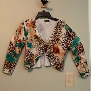 Bolero knit jacket, sz S, like new